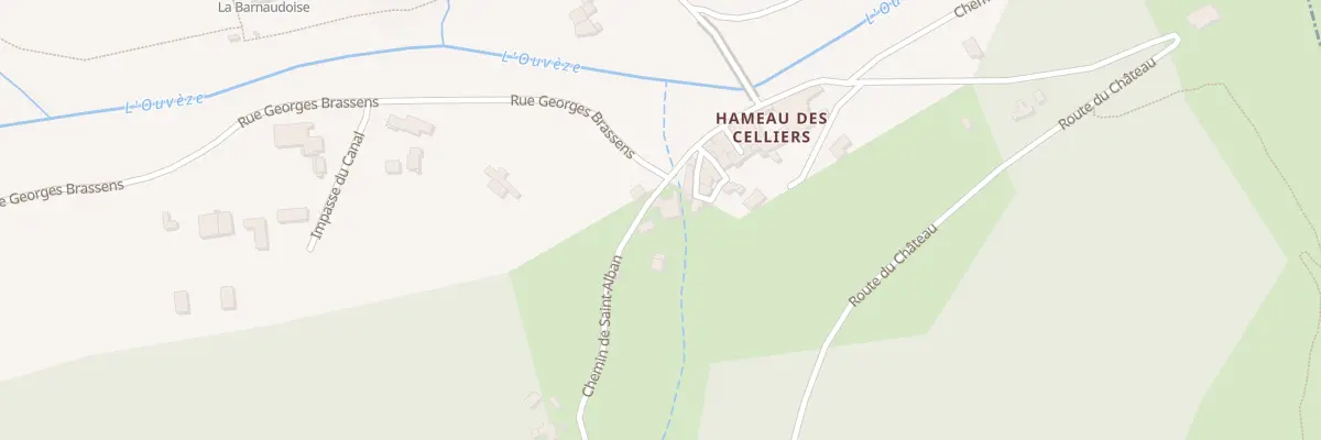 Plan du 5B Che de Saint Alban à Saint-Julien-en-Saint-Alban