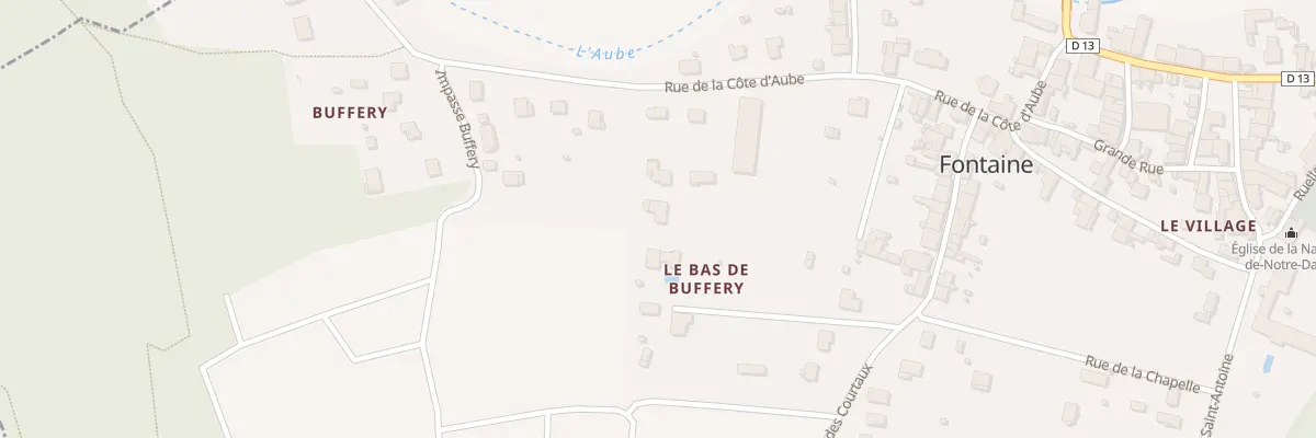 Plan du 9001 Le Bas de Buffery à Fontaine