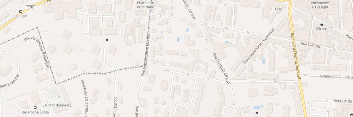 Plan du 279 Rue Jean-Baptiste Martini à Villefranche-sur-Saône