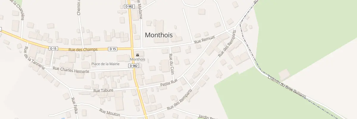 Plan du 3 Rue du Coin à Monthois
