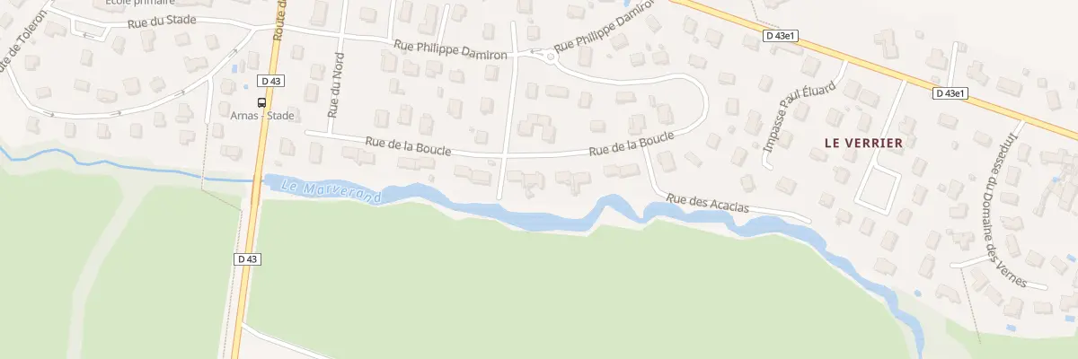 Plan du 349 Rue de la Boucle à Arnas