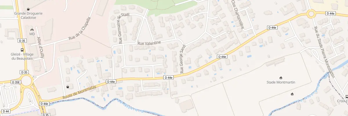 Plan du 10 Rue George Sand à Gleizé