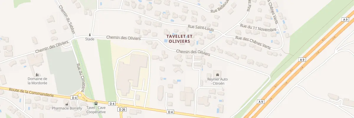 Plan du 5751 Che des Oliviers à Tavel
