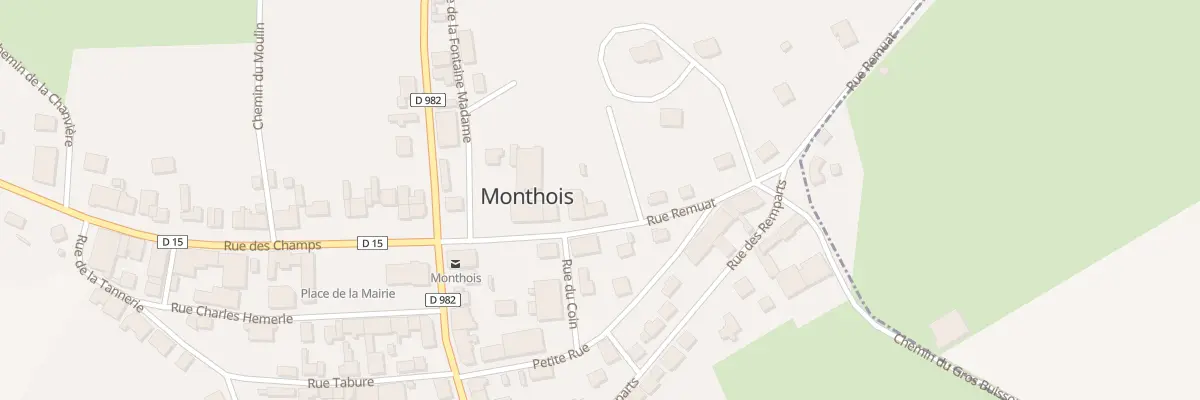 Plan du 7 Rue Remuat à Monthois