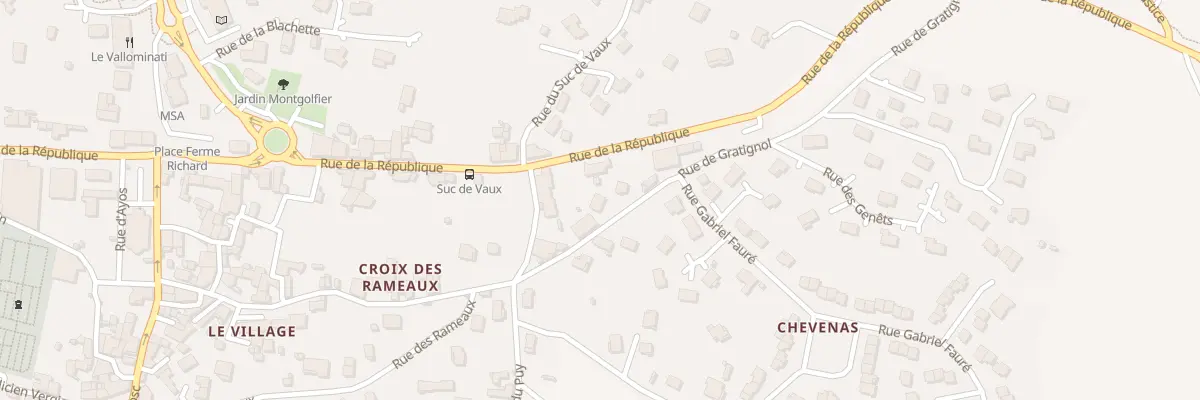 Plan du 109 Rue de Gratignol à Davézieux