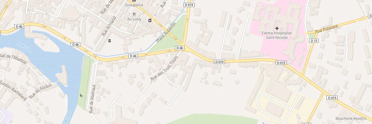 Plan du 75B Fg de Belfort à Bar-sur-Aube