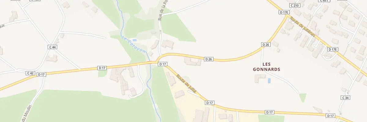 Plan du 68 Rte du Gamay à Juliénas