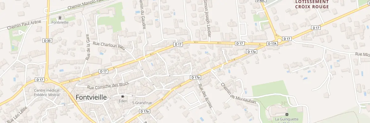 Plan du 9999 Rue Guy Renne à Fontvieille