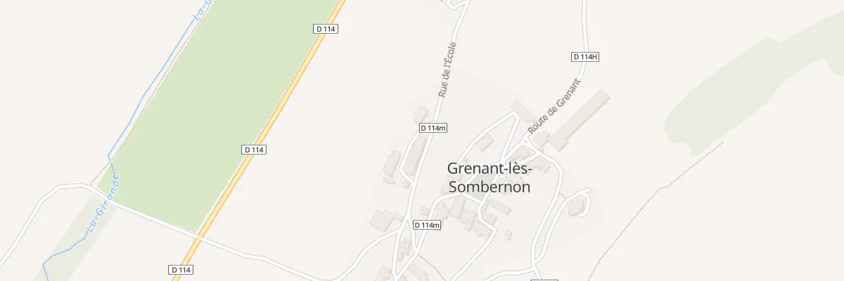 Plan du 15 Rue de l’École à Grenant-lès-Sombernon