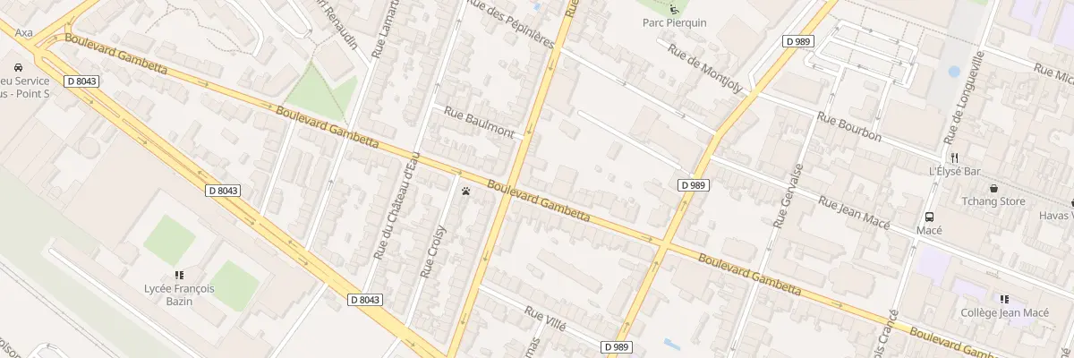 Plan du 66 Bd Gambetta à Charleville-Mézières