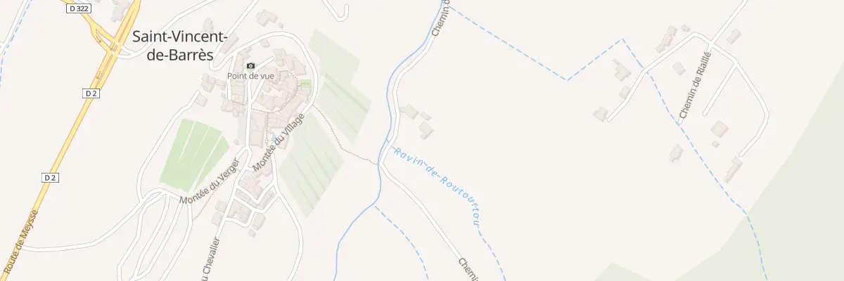 Plan du 265 Che de la Dame à Saint-Vincent-de-Barrès