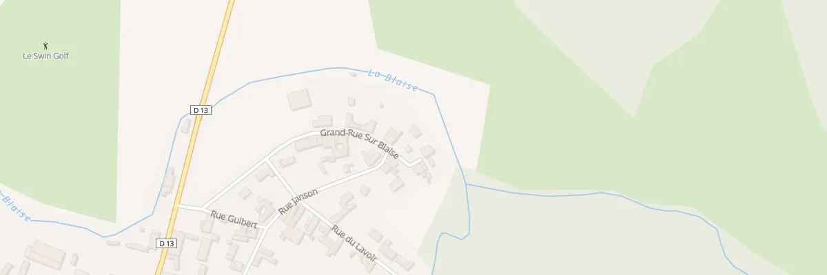 Plan du 25 Gr Grande Rue sur Blaise à Arrigny