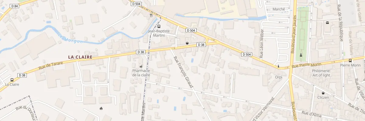 Plan du 35 Rue Francois Giraud à Villefranche-sur-Saône