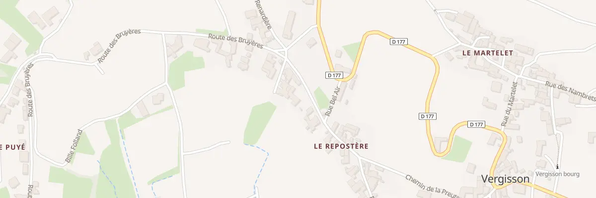 Plan du 135 Rue du Repostere à Vergisson