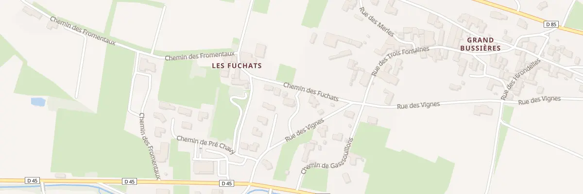 Plan du 87 Che des Fuchats à Bussières