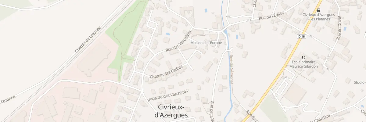 Plan du 195 Rue des Verchères à Civrieux-d’Azergues