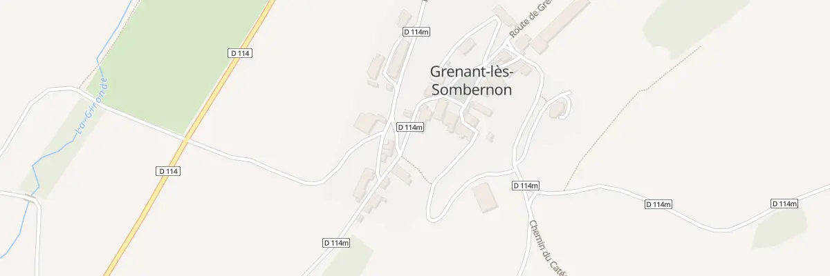 Plan du 3 Grande Rue à Grenant-lès-Sombernon