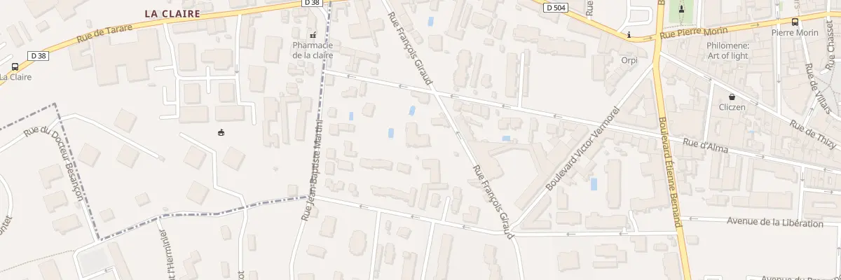 Plan du 202 Rue Francois Giraud à Villefranche-sur-Saône