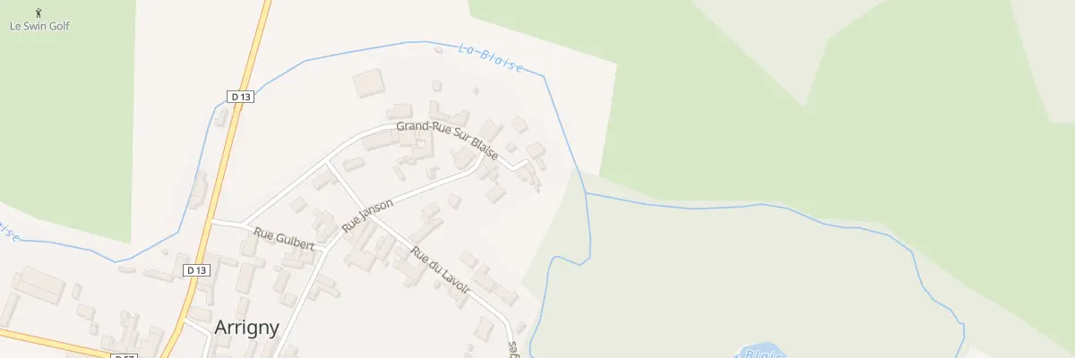 Plan du 29 Gr Grande Rue sur Blaise à Arrigny