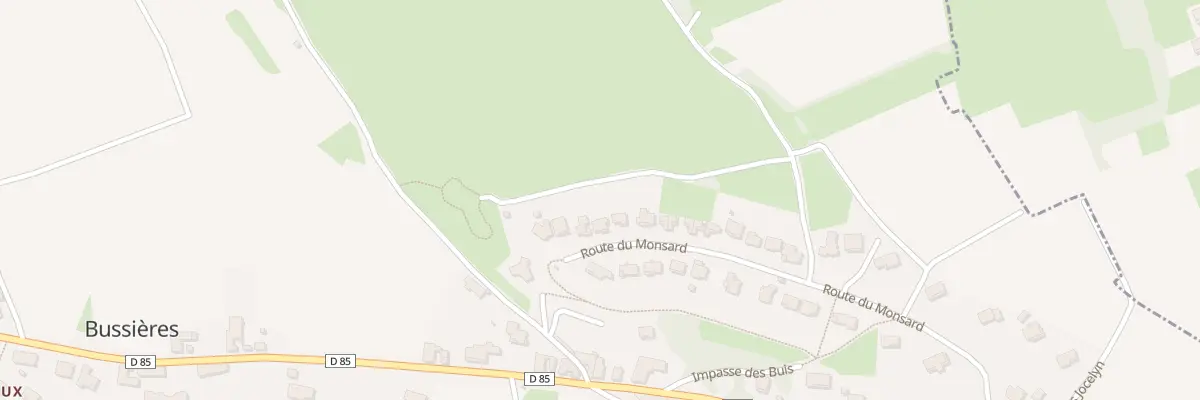 Plan du 486 Rte du Monsard à Bussières