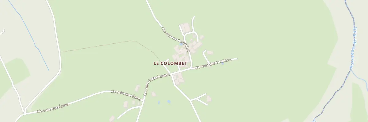 Plan du 1597 Le Colombet à Trèves