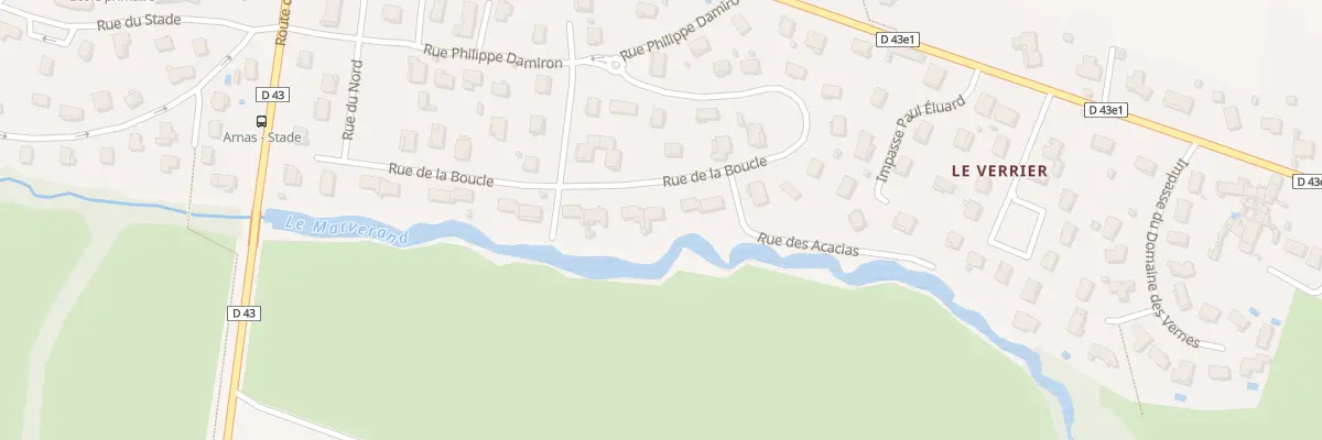 Plan du 309 Rue de la Boucle à Arnas