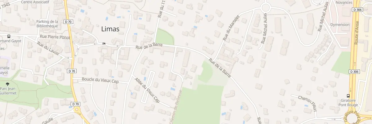 Plan du 12 Rue de la Barre à Limas