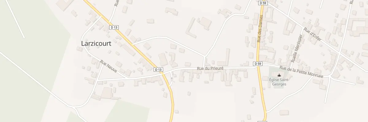Plan du 12 Rue du Prieure à Larzicourt
