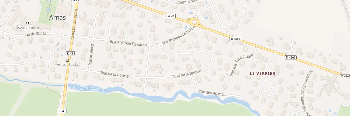 Plan du 56 Rue de la Boucle à Arnas