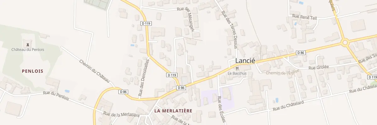 Plan du 45 Che des Grives à Lancié