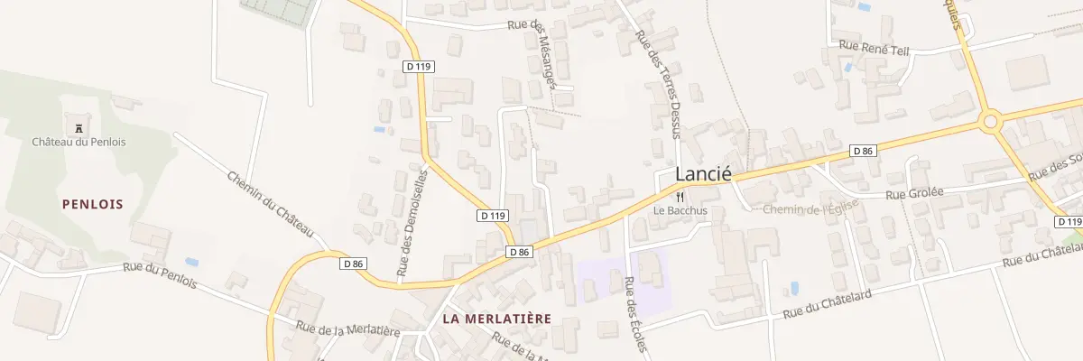 Plan du 45 Che des Grives à Lancié