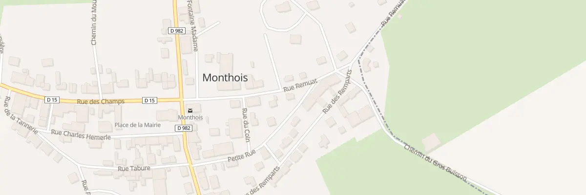 Plan du 10 Rue Remuat à Monthois