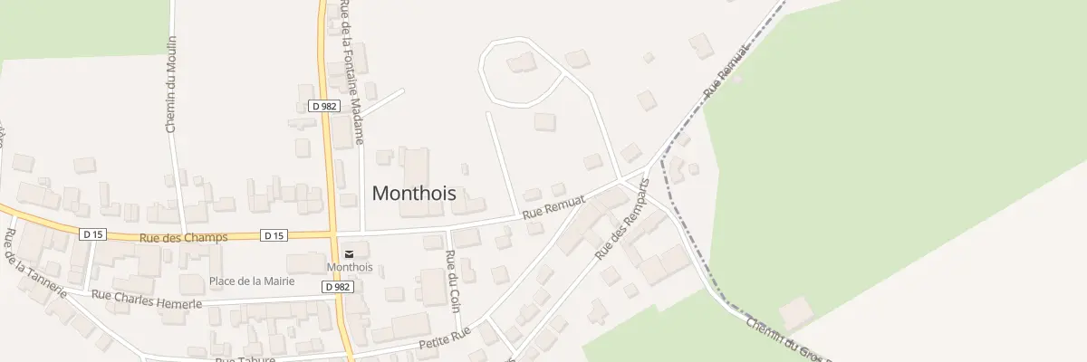 Plan du 11 Rue Remuat à Monthois