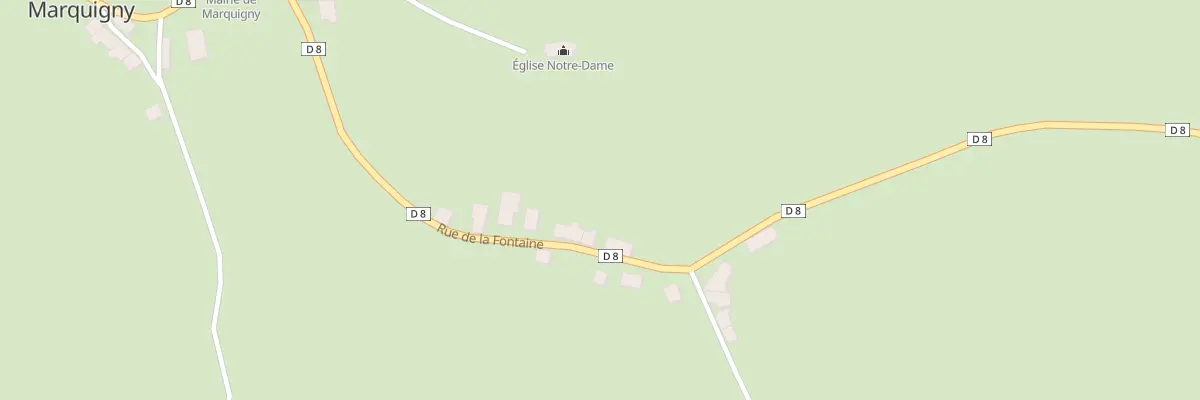Plan du 9 Rue de la Fontaine à Marquigny