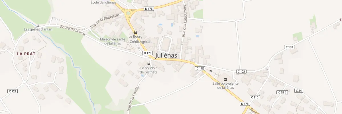 Plan du 144 Rue Alphonse Burdot à Juliénas