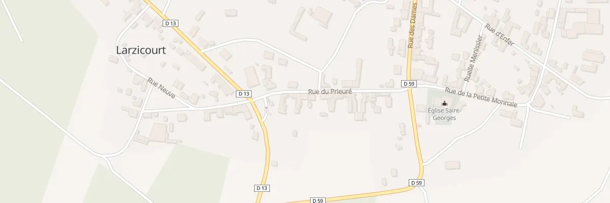 Plan du 15 Rue du Prieure à Larzicourt