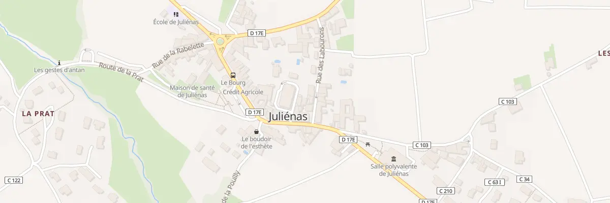 Plan du 103 Pl de l’Église à Juliénas