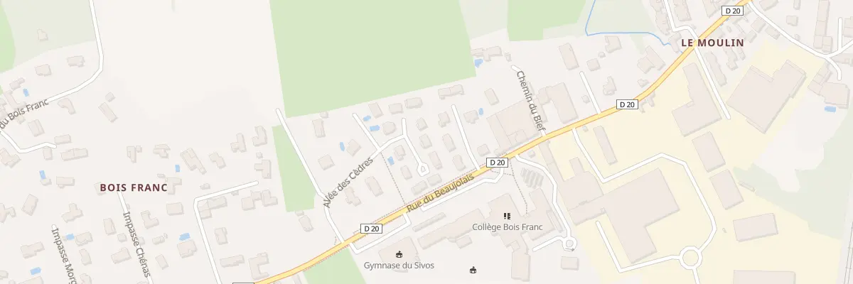 Plan du 5616Q All des Cèdres à Saint-Georges-de-Reneins
