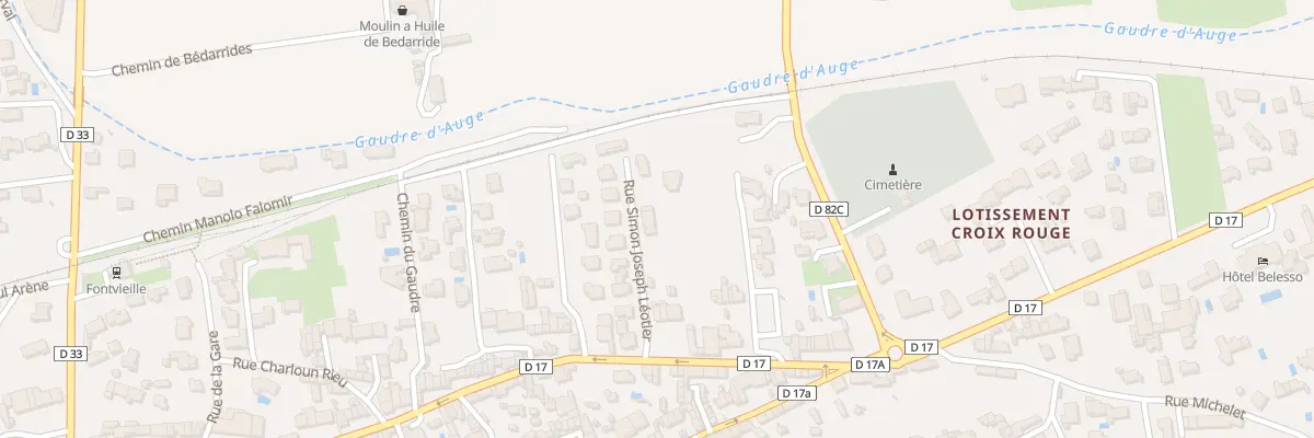 Plan du 4B Rue Simon Leotier à Fontvieille