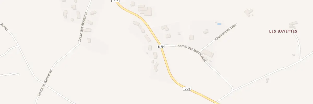 Plan du 9006 Les Martinelles à Bessey