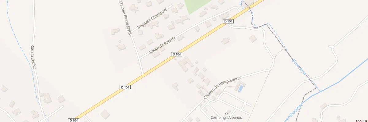 Plan du 5004 Pampelonne Sud à Saint-Julien-en-Saint-Alban