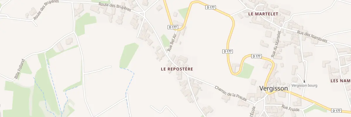 Plan du 58 Rue du Repostere à Vergisson