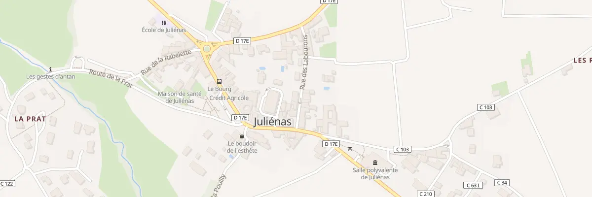 Plan du 45 Rue des Labourons à Juliénas