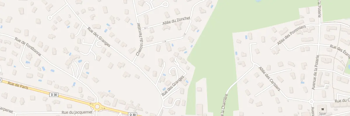 Plan du 4D Rue des Granges à La Tour-de-Salvagny