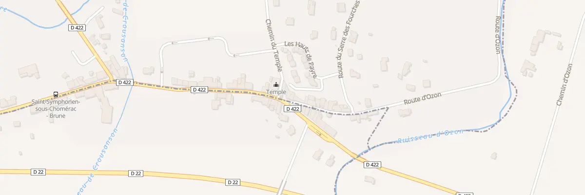 Plan du 25 Rte d’Ozon à Saint-Symphorien-sous-Chomérac