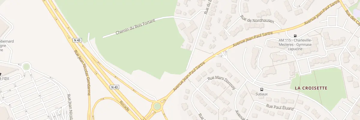 Plan du 246 Rue du Bois Fortant à Charleville-Mézières