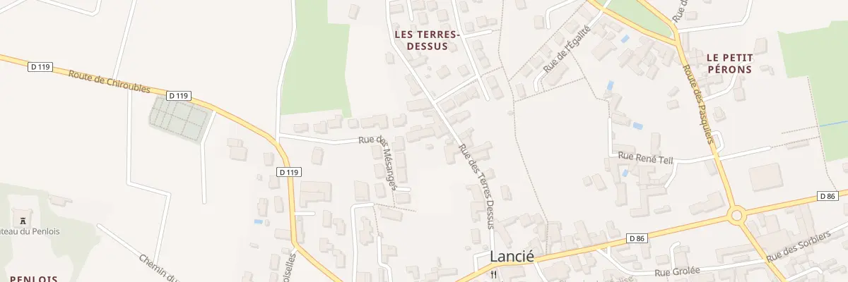 Plan du 154 Rue des Terres Dessus à Lancié