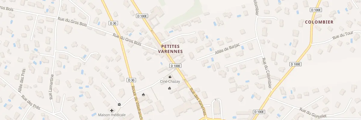 Plan du 10 Rue des Varennes à Chazay-d’Azergues