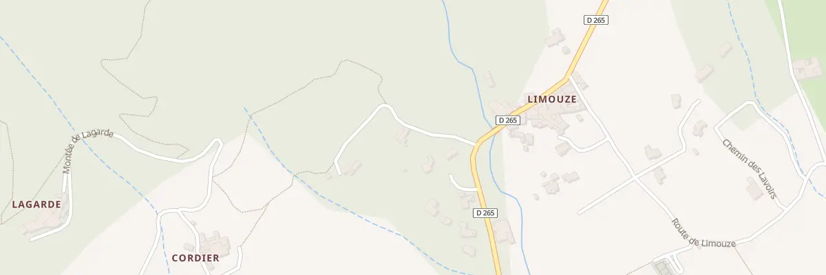 Plan du 87 Che de la Cerisaie de Limouze à Rompon