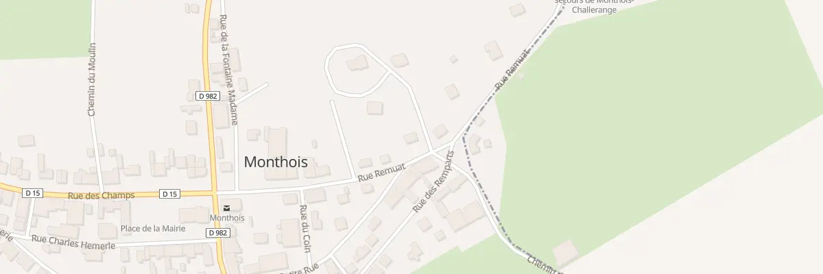 Plan du 15 Rue Remuat à Monthois